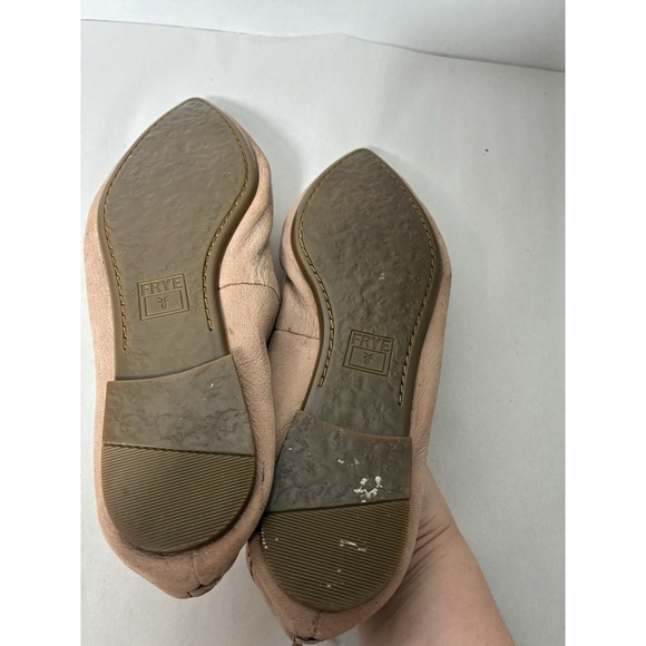 Frye suede leather ballet flats Sz 7M Dusty Rose Pink Point Toe Slip On - Picture 6 of 6